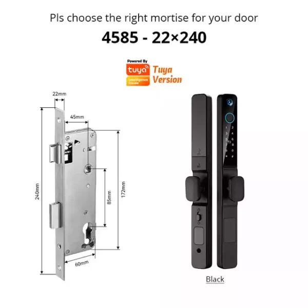 Impermeável Fechadura Eletrônica de Impressão Digital com Câmera e Tuya WiFi APP - Image 10